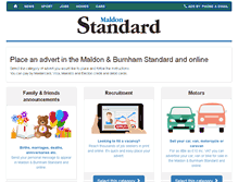 Tablet Screenshot of adbooker.maldonandburnhamstandard.co.uk
